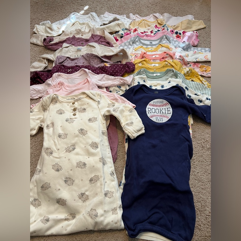 0-6m Baby Girl Sleep Gown LOT